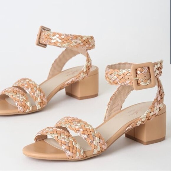 Seychelles Perfect Fit Nude Multi Braided Sandals Size 8 - Picture 1 of 6